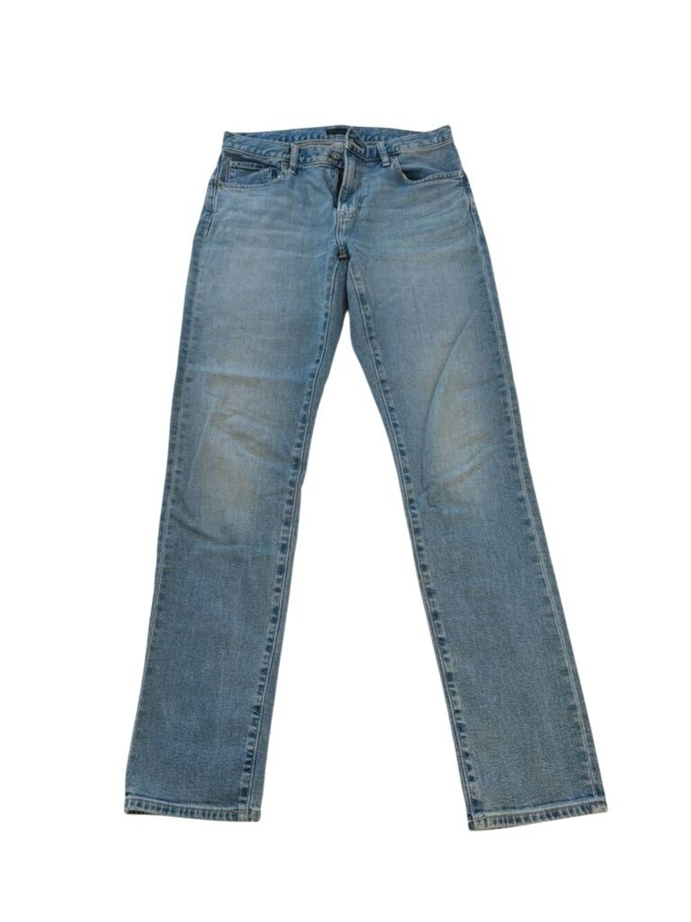 UNIQLO Mens Light Wash Denim Jeans 29x32 Slim Fit Cotton Spandex Blend